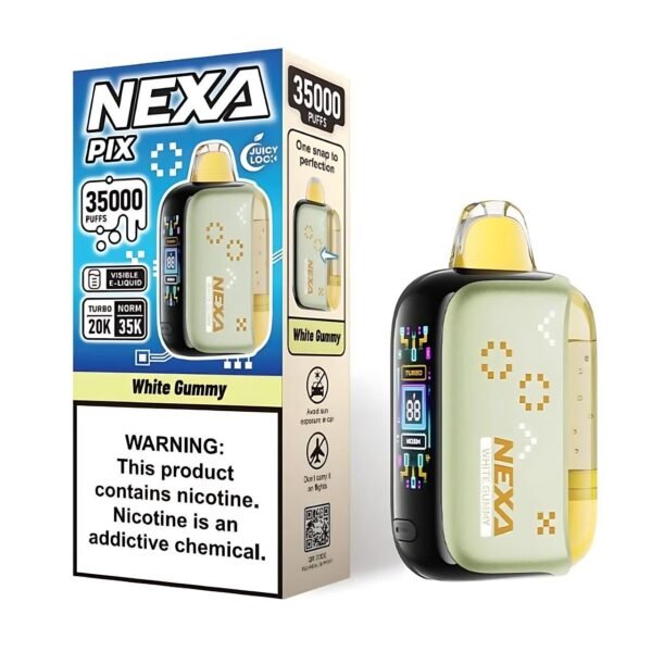 White Gummy - Nexa Pix 35K Puffs - Disposable Vape