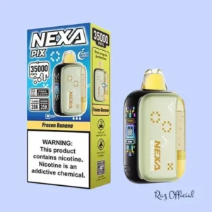 RAZ VAPE FLAVORS 6 Nexa Pix Frozen Banana 35k Puff Disposable Vape