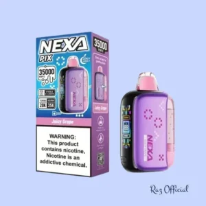 RAZ VAPE FLAVORS 5 Nexa Pix Juicy Grape 35k Puff Disposable Vape