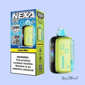 RAZ VAPE FLAVORS 7 Nexa Pix Lemon Blast 35k Puff Disposable Vape