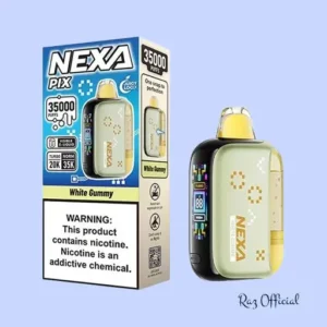 RAZ VAPE FLAVORS 1 Nexa Pix White Gummy 35k Puff Disposable Vape