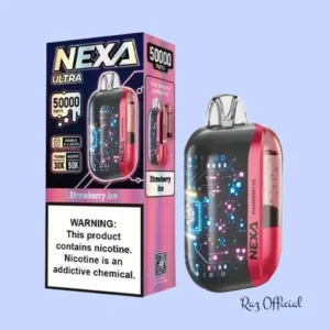 RAZ VAPE FLAVORS 4 Strawberry Ice Nexa Ultra 50000 Puffs Disposable Vape