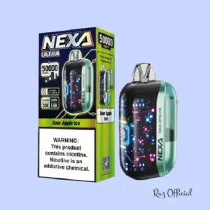 RAZ VAPE FLAVORS 6 Sour Apple Ice Nexa Ultra 50000 Disposable Vape