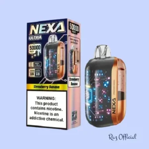 RAZ VAPE FLAVORS 5 Strawberry Banana Smooth Nexa Ultra 50000 Disposable Vape