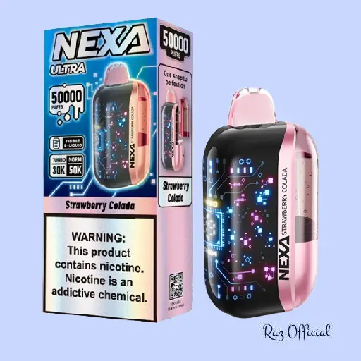 Strawberry Colada Nexa Ultra 50000 Puffs Disposable Vape 1 Strawberry Colada Nexa Ultra 50000 Puffs Disposable Vape
