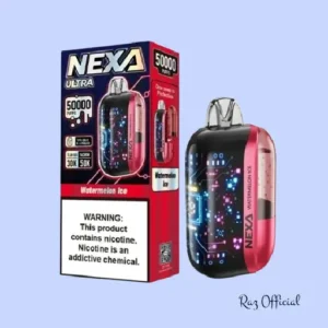 RAZ VAPE FLAVORS 3 Watermelon Ice Nexa Ultra 50000 Puffs Disposable Vape