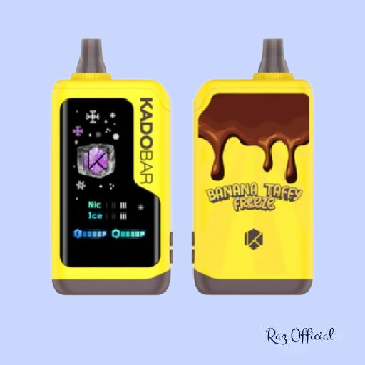 Banana Taffy Freeze Kado Bar NI40K Ice + Nic Control Disposable Vape 1 Banana Taffy Freeze Kado Bar NI40K Ice + Nic Control Disposable Vape