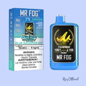 Blue Rancher Ice Mr Fog Nova Steezy Edition 36K Puffs Disposable Vape