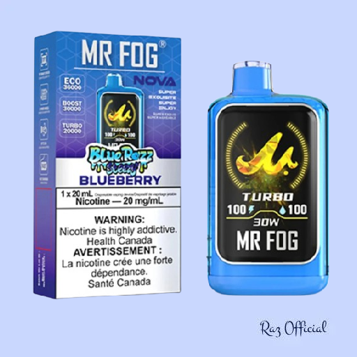 Blueberry Mr Fog Nova Steezy Edition 36K Puffs Disposable Vape 1 Blueberry Mr Fog Nova Steezy Edition 36K Puffs Disposable Vape