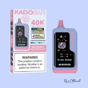 RAZ VAPE FLAVORS 11 Blueberry Watermelon Kado Bar NI40K Ice + Nic Control Disposable Vape