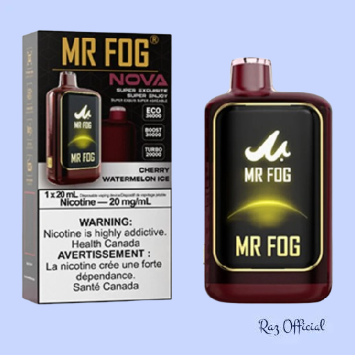 Cherry Watermelon Ice Mr Fog Nova 36K Puffs Disposable Vape 1 Cherry Watermelon Ice Mr Fog Nova 36K Puffs Disposable Vape