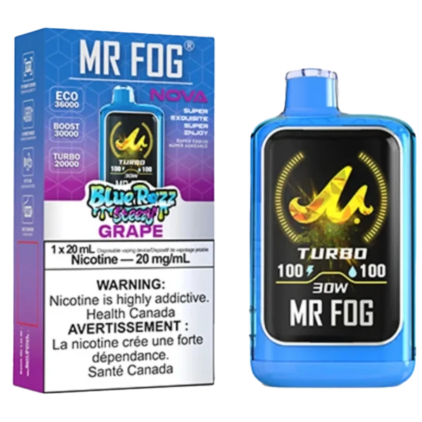 Grape Mr Fog Nova Steezy Edition 36K Puffs Disposable Vape 1 Grape Mr Fog Nova Steezy Edition