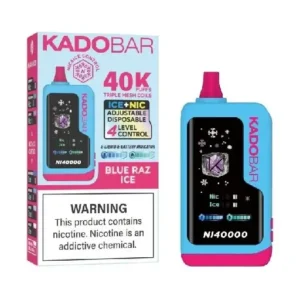 RAZ VAPE NEAR ME 4 Blue Raz Ice Kado Bar NI40K Ice + Nic Control