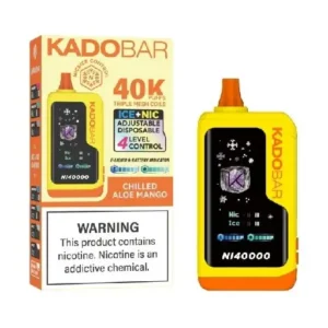 RAZ VAPE NEAR ME 7 Chilled Aloe Mango Kado Bar NI40K Ice + Nic Control Disposable Vape