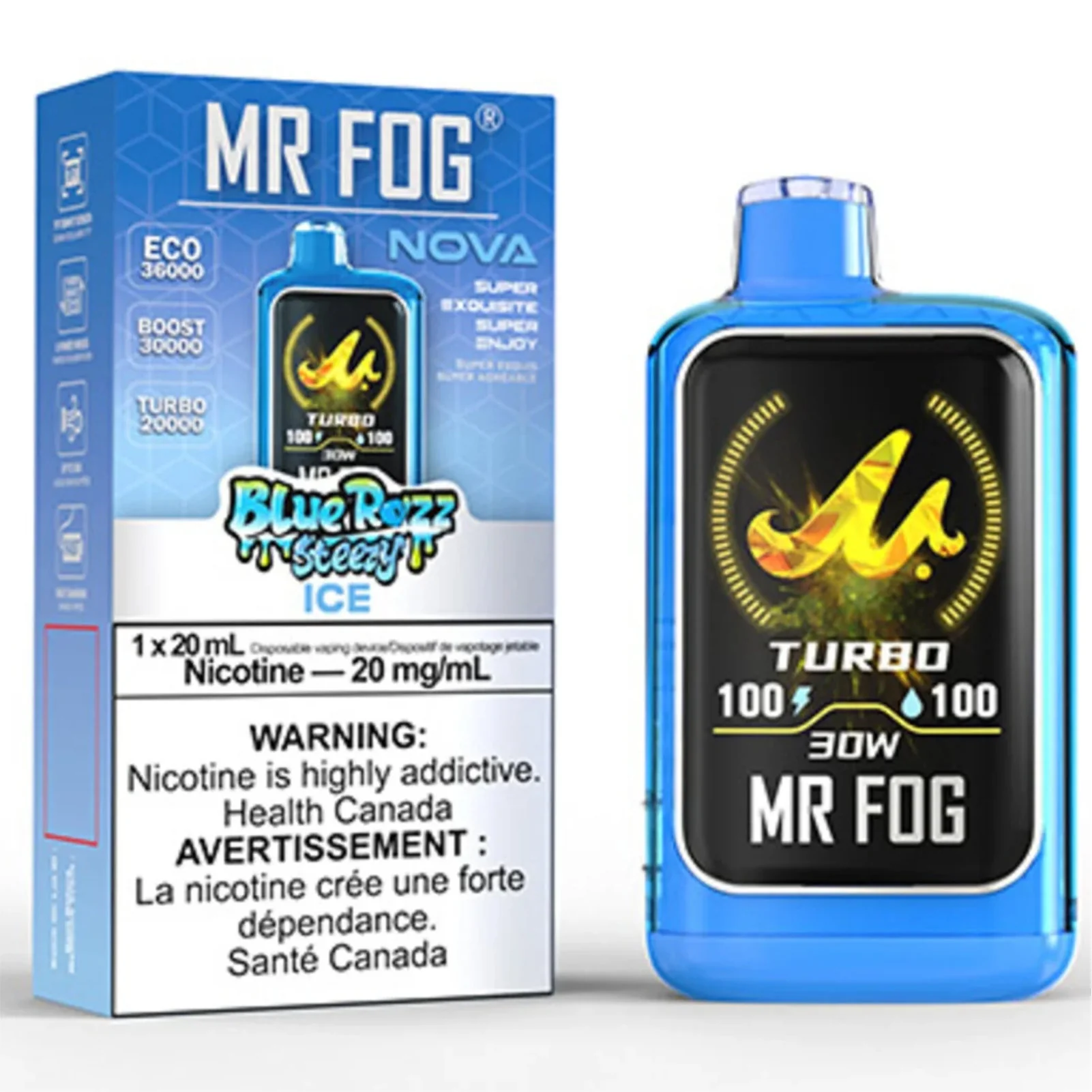 Ice Mr Fog Nova 36K Puffs Disposable Vape 1 Ice Mr Fog Nova 36K