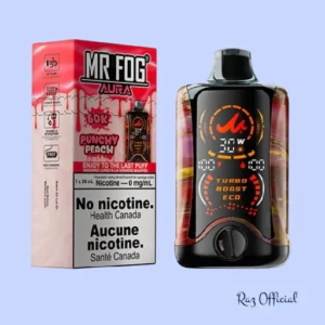 Punchy Peach Mr Fog Aura 60k Puffs Disposable Vape