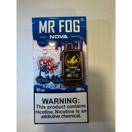Red Volt Mr Fog Nova 36K Puffs (Pop Up) Disposable Vape 1 Red Volt Mr Fog Nova 36K