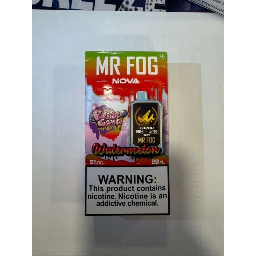 Watermelon Mr Fog Nova 36K Puffs (Bubble Gang) Disposable Vape 1 Watermelon Mr Fog Nova 36K