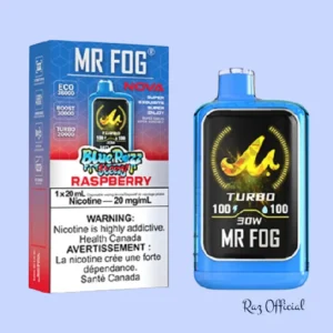 Raspberry Mr Fog Nova Steezy Edition 36K Puffs Disposable Vape