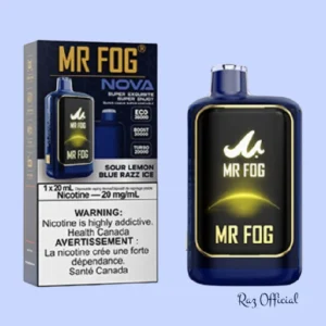 Sour Lemon Blue Razz Ice Mr Fog Nova 36K