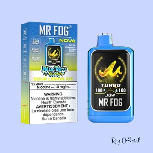 Sour Lemon Ice Mr Fog Nova Steezy Edition 36K Puffs Disposable Vape 1 Sour Lemon Ice Mr Fog Nova Steezy Edition 36K Puffs Disposable Vape
