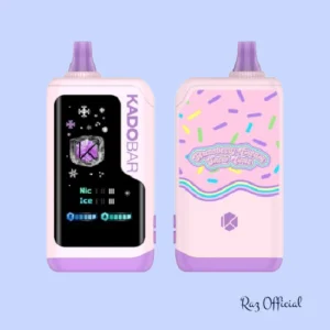 Strawberry Cream Snow Cone Kado Bar NI40K Ice + Nic Control Disposable Vape
