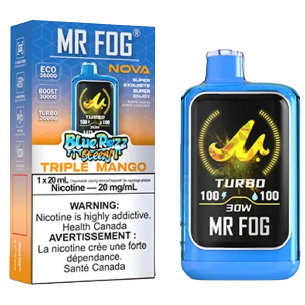 Triple Mango Mr Fog Nova Steezy Edition 36K Puffs Disposable Vape 1 Triple Mango Mr Fog Nova Steezy Edition
