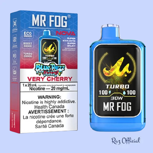 Very Cherry Mr Fog Nova Steezy Edition 36K Puffs Disposable Vape 1 Very Cherry Mr Fog Nova Steezy Edition 36K Puffs Disposable Vape