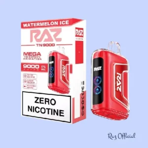 Watermelon Ice Raz TN9000 Zero Nicotine Disposable Vape