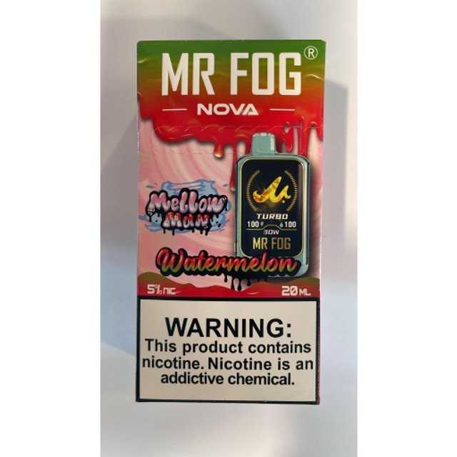 Watermelon Mr Fog Nova 36000 Puffs Disposable Vape (Mellow Man) 1 Watermelon Mr Fog Nova 36000 Puffs Disposable Vape (Mellow Man)