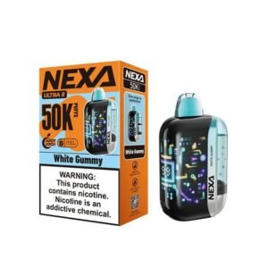 RAZ VAPE NEAR ME 9 White gummy Nexa Ultra II 50K Puffs Disposable Vape
