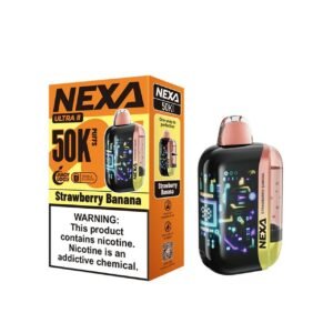 RAZ VAPE NEAR ME 12 Strawberry Banana Nexa Ultra II 50K Puffs Disposable Vape