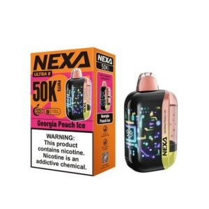 RAZ VAPE NEAR ME 8 Georgia Peach lce Nexa Ultra II 50K Puffs Disposable Vape