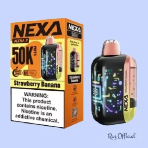 RAZ VAPE NEAR ME 1 Strawberry Banana Nexa Ultra II 50K Puffs Disposable Vape