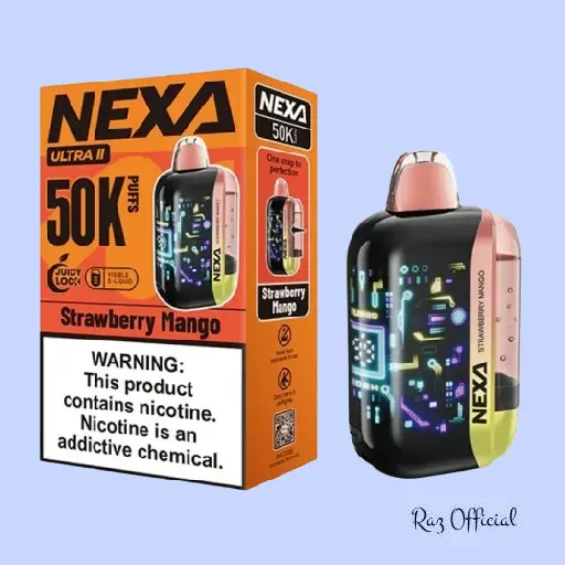 Strawberry Mango Nexa Ultra Ii 50K Puffs Disposable Vape 1 Strawberry Mango Nexa Ultra Ii 50K Puffs Disposable Vape