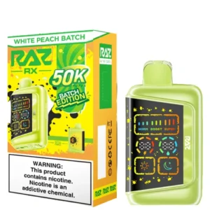White Peach Batch Raz RX Vape