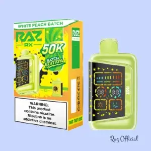 White Peach Batch Raz RX Vape Batch Edition - 50K Puffs
