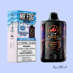 Blue Rancher Blow Pop Mr Fog Aura 60k Puffs Disposable Vape