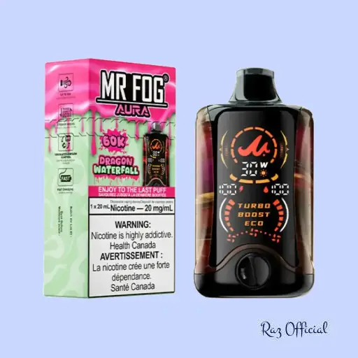 Dragon Waterfall Mr Fog Aura 60K Puffs - Disposable Vape 1 Dragon Waterfall Mr Fog Aura 60K Puffs - Disposable Vape