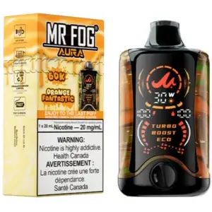 Orange Fantastic Mr Fog Aura 60k Puffs Disposable Vape