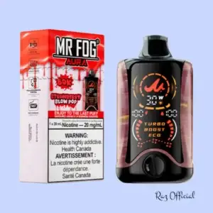 Strawberry Blow Pop Mr Fog Aura 60k Puffs Disposable Vape