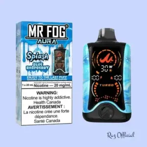 Raz Vape Near Me 9 Blue Raspberry-Mr Fog Aura Splash 60,000 Puffs Disposable Vape