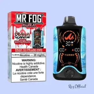 Raz Vape Near Me 3 Sour Watermelon-Mr Fog Aura Splash 60,000 Puffs Disposable Vape