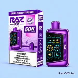 Raz Vape Near Me 12 Triple Berry Punch Raz Rx 50K