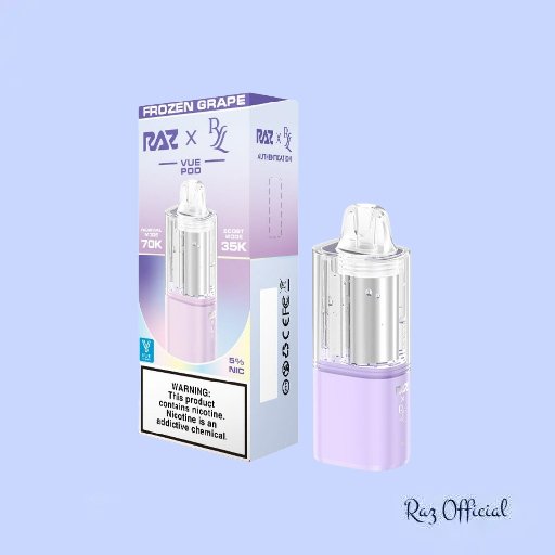 Frozen Grape Raz Ryl Vue 70K Disposable - Only Pod 1 Frozen Grape Raz Ryl Vue