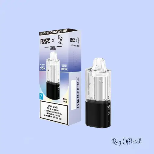 Night Crawler Raz Ryl Vue 70K Disposable - Only Pod 1 Night Crawler Raz Ryl Vue